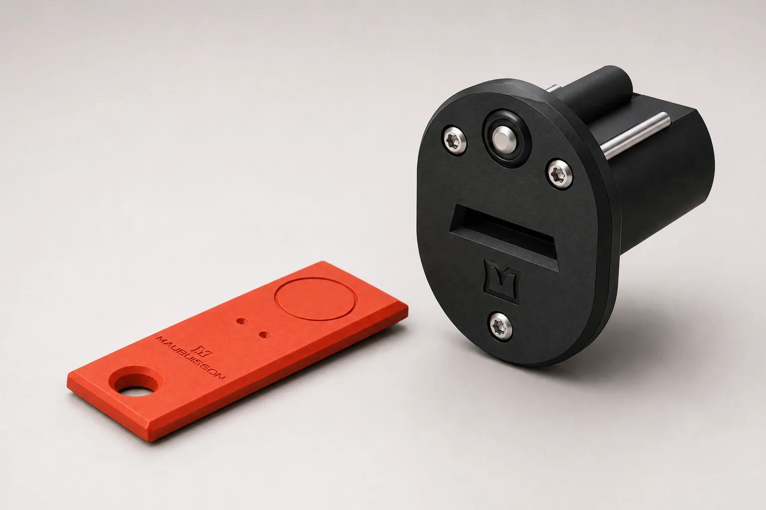 Clé NLK hors du lecteur Maubuisson, diode éteinte.
